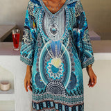Emelia - Robe à imprimé bohème vibrant