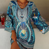 Emelia - Robe à imprimé bohème vibrant
