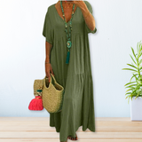 Maelis | Robe en coton et lin