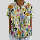 Fleurs Top Confort Élégant