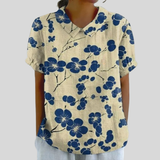 Haut élégant et confortable à fleurs