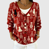 Comfortabele Knop-Cardigan