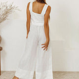 Megan - Ensemble minimaliste haut et pantalon évasé