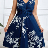 Danica - Robe portefeuille à motif floral