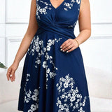 Danica - Robe portefeuille à motif floral