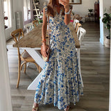 Shera - Robe longue à motif floral