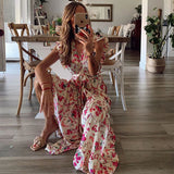 Shera - Robe longue à motif floral