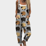 Combinaison avec moutons gris