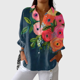 Lichte en kleurrijke drukblouse