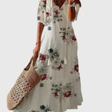 Amalia | Robe longue bohème vintage pour l'été