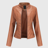 Giorgina - Veste élégante en cuir pour femmes