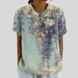 Haut à fleurs élégant et confortable