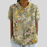 Haut à fleurs élégant et confortable