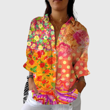 Lichte en kleurrijke drukblouse