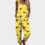 Salopette jaune avec abeilles