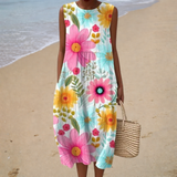 Comfortabele Mouwloze Zomerjurk