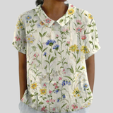 Haut à fleurs élégant et confortable