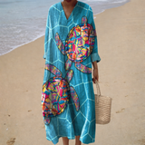 Robe d'été fluide imprimée