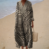 Robe d'été fluide imprimée
