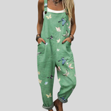 Groene Dungaree met Vlinders