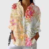 Lichte en kleurrijke drukblouse
