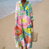 Robe d'été fluide imprimée