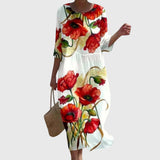 Hayley | Élégante robe longue à fleurs