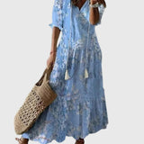 Amalia | Robe longue bohème vintage pour l'été