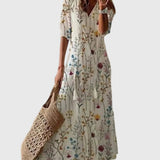Amalia | Robe longue bohème vintage pour l'été