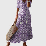 Amalia | Robe longue bohème vintage pour l'été