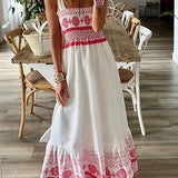Rianna - Robe longue style bohème pour l'été