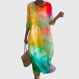Hayley | Élégante robe longue à fleurs
