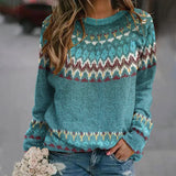 Regina | Pull à motif vagues rétro