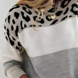 Diane | Pull avec accent léopard