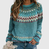 Regina | Pull à motif vagues rétro