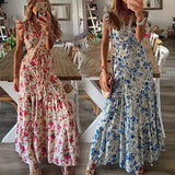 Shera - Robe longue à motif floral