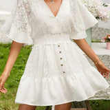 Carole - Boho- kanten jurk