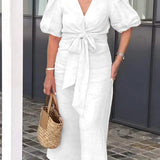 LYNORA | ELEGANTE MIDI-JURK MET V-HALS
