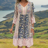 NAYA | ROBE MIDI BOHO LUXE FLUIDE