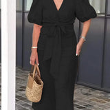 LYNORA | ELEGANTE MIDI-JURK MET V-HALS