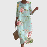 Hayley | Élégante robe longue à fleurs