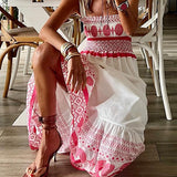Rianna - Robe longue style bohème pour l'été