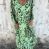 Jessa - Robe longue léopard