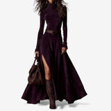 Élodie | Élégante robe longue avec ceinture incluse