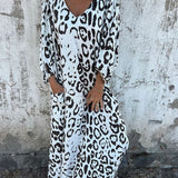 Jessa - Robe longue léopard